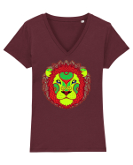 Colecția Zodiac 2 – Leu Tricou mânecă scurtă guler V Damă Evoker