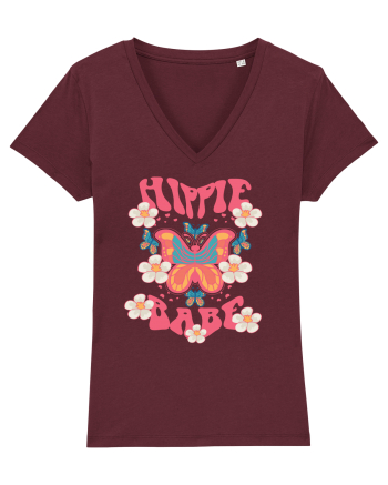 Hippie babe Burgundy