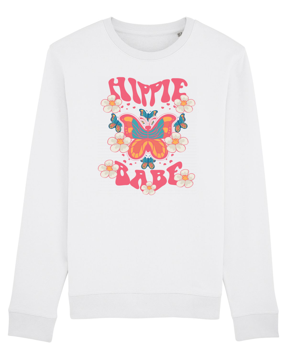 Bluză mânecă lungă Unisex Rise White