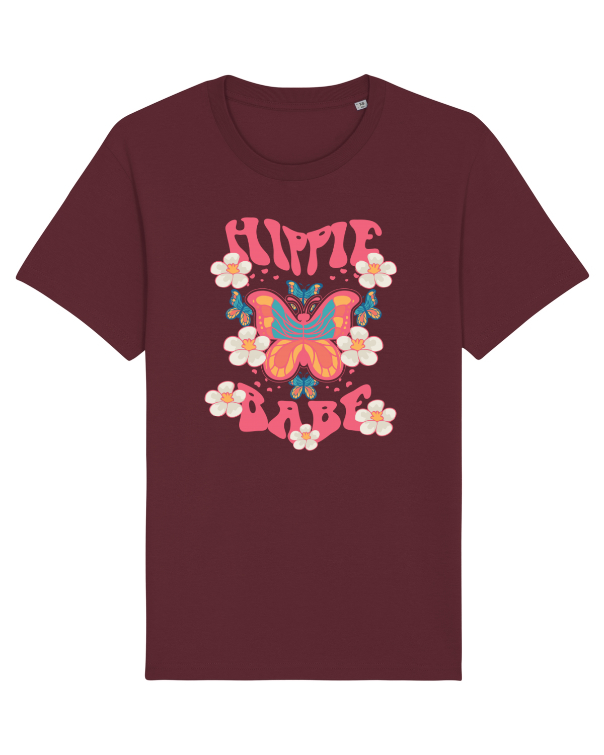Tricou mânecă scurtă Unisex Rocker Burgundy