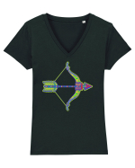 Colecția Zodiac 2 – Săgetător Tricou mânecă scurtă guler V Damă Evoker