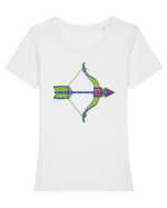 Colecția Zodiac 2 – Săgetător Tricou mânecă scurtă guler larg fitted Damă Expresser