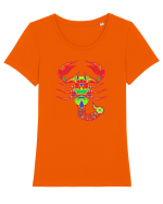Colecția Zodiac 2 – Scorpion Tricou mânecă scurtă guler larg fitted Damă Expresser