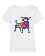 Colecția Zodiac 2 – Taur Tricou mânecă scurtă guler larg fitted Damă Expresser