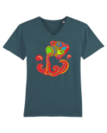 Colecția Zodiac 2 – Vărsător Tricou mânecă scurtă guler V Bărbat Presenter