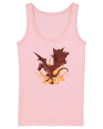 Design cu dragoni Cotton Pink