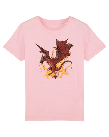 Design cu dragoni Cotton Pink