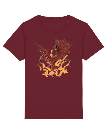 Design cu dragoni Burgundy