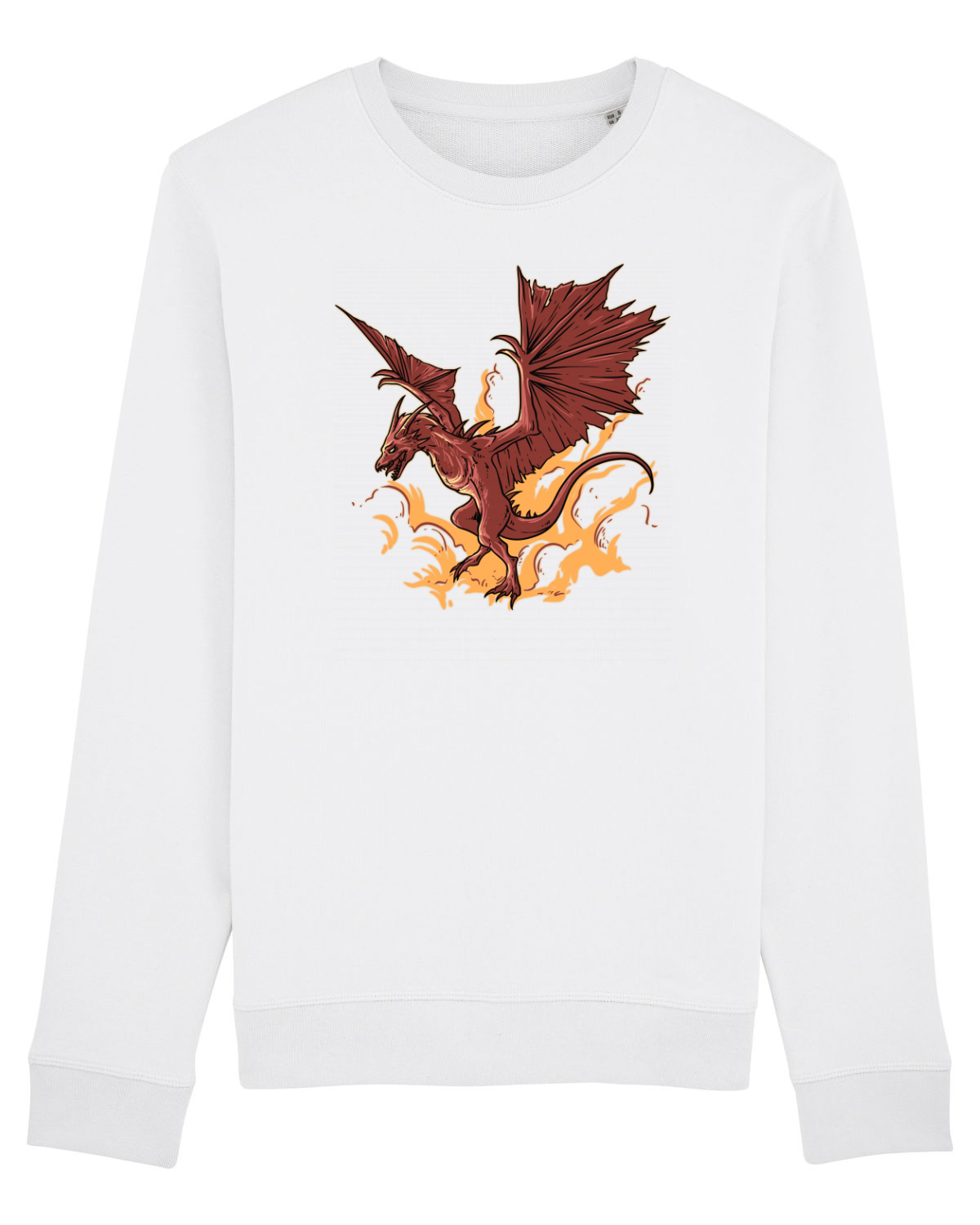 Bluză mânecă lungă Unisex Rise White
