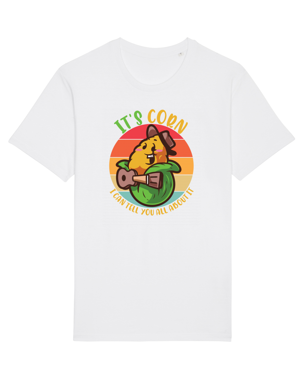 Tricou mânecă scurtă Unisex Rocker White