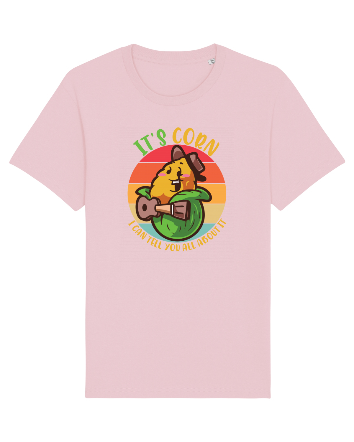 Tricou mânecă scurtă Unisex Rocker Cotton Pink