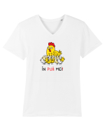 În puii mei! Tricou mânecă scurtă guler V Bărbat Presenter