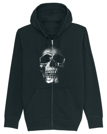 Silver Skull Black