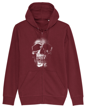 Silver Skull Burgundy