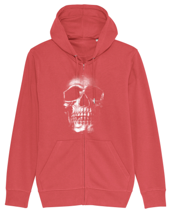 Silver Skull Carmine Red