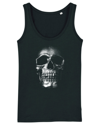 Silver Skull Black