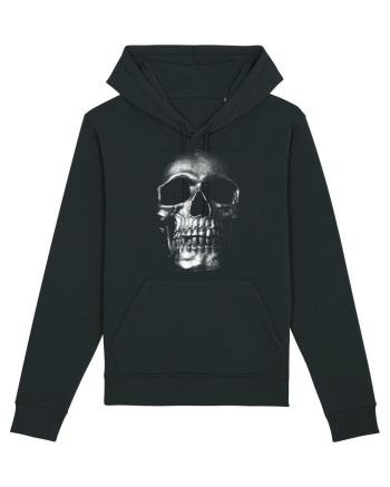 Silver Skull Black
