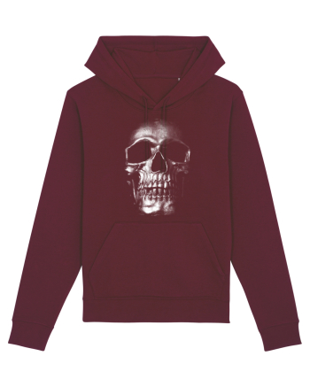 Silver Skull Burgundy