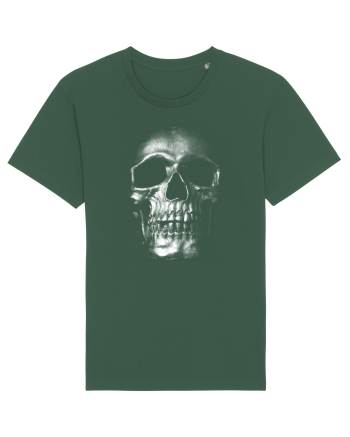 Silver Skull Bottle Green