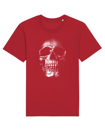 Silver Skull Red