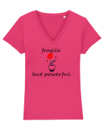 Fragile but powerful Tricou mânecă scurtă guler V Damă Evoker