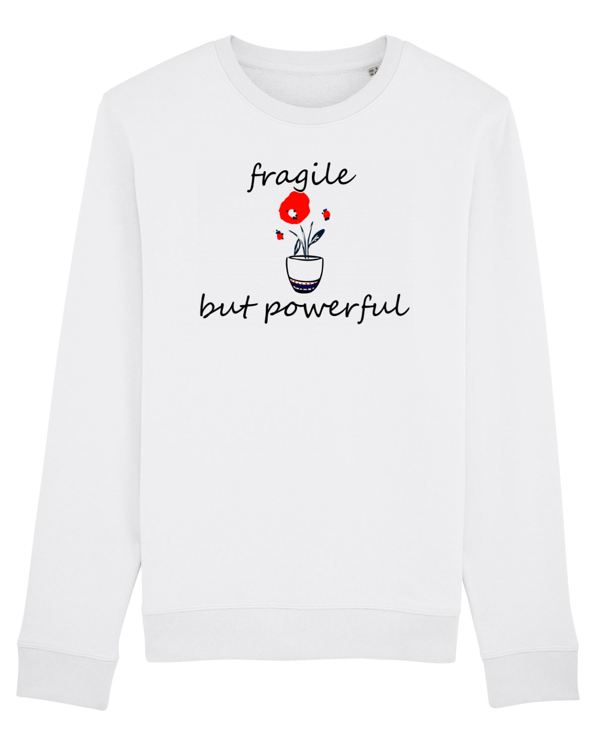 Bluză mânecă lungă Unisex Rise White