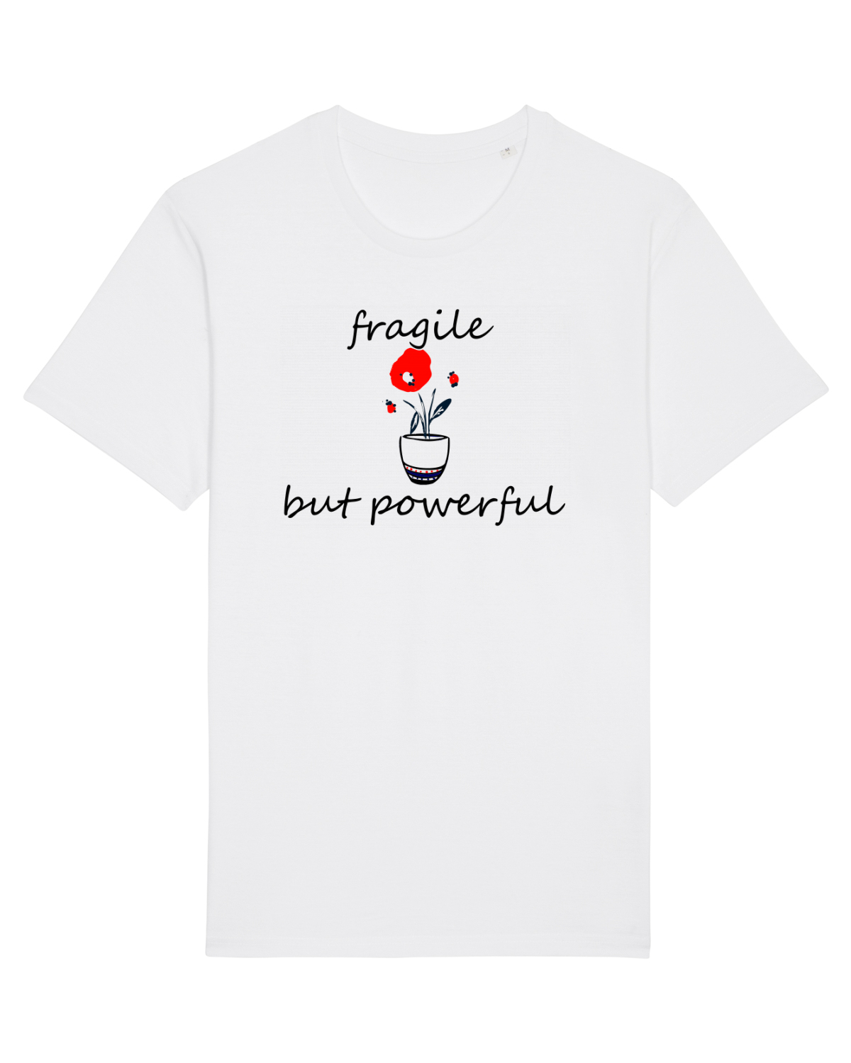 Tricou mânecă scurtă Unisex Rocker White