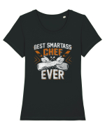 Best Smartass Chef Ever Tricou mânecă scurtă guler larg fitted Damă Expresser