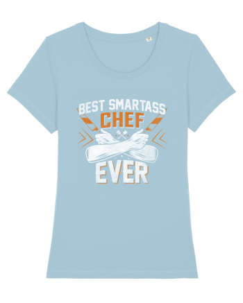 Best Smartass Chef Ever Sky Blue