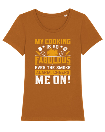 My cooking is so fabulous even the smoke alarm, cheers me on Roasted Orange