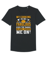 My cooking is so fabulous even the smoke alarm, cheers me on Tricou mânecă scurtă guler larg Bărbat Skater