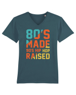 80's Made 90's Hip Hop Raised Tricou mânecă scurtă guler V Bărbat Presenter