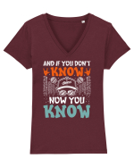 And if you don't know now you know Tricou mânecă scurtă guler V Damă Evoker