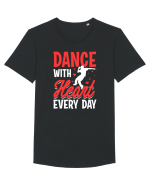 Dance with heart every day Tricou mânecă scurtă guler larg Bărbat Skater