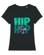 Hip Hop Graffiti Tricou mânecă scurtă guler larg fitted Damă Expresser