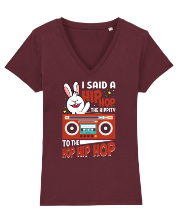 I Said a Hip hop The Hippity To the Hop Hip Hop Burgundy