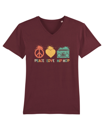 Peace Love Hip Hop Burgundy