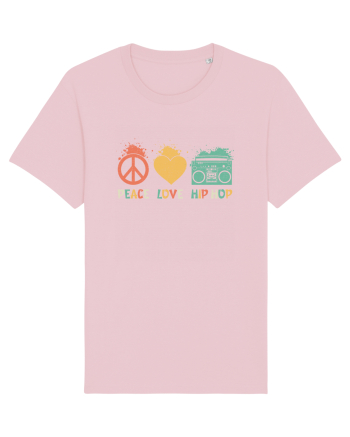 Peace Love Hip Hop Cotton Pink