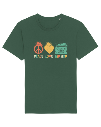 Peace Love Hip Hop Bottle Green