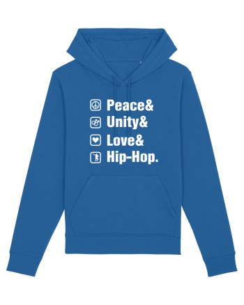 Peace Unity Love Hip Hop Royal Blue