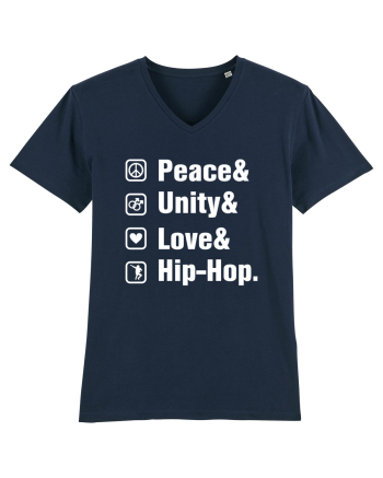Peace Unity Love Hip Hop French Navy