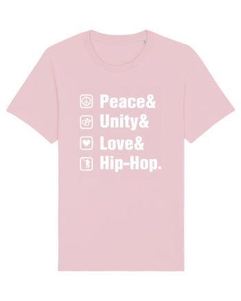 Peace Unity Love Hip Hop Cotton Pink
