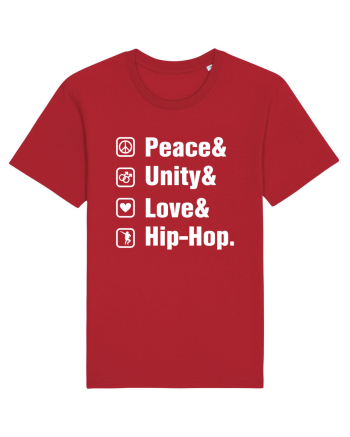 Peace Unity Love Hip Hop Red