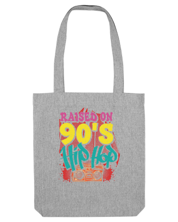 Raised On 90's Hip Hop Heather Grey