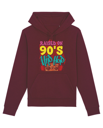 Raised On 90's Hip Hop Burgundy