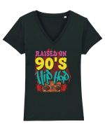 Raised On 90's Hip Hop Tricou mânecă scurtă guler V Damă Evoker