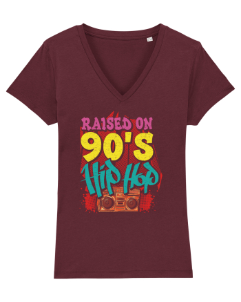 Raised On 90's Hip Hop Burgundy