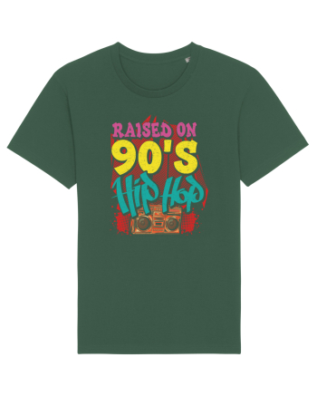 Raised On 90's Hip Hop Bottle Green