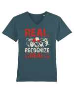 Real Recognize Real Tricou mânecă scurtă guler V Bărbat Presenter