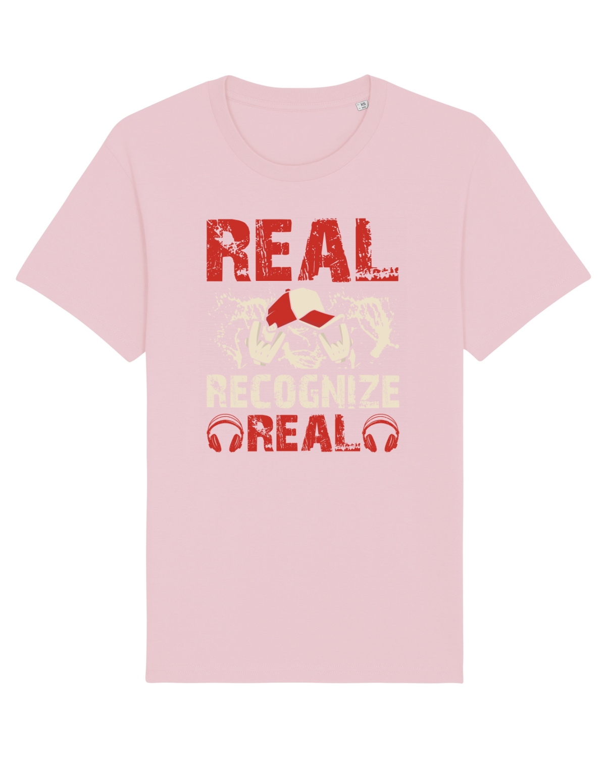 Tricou mânecă scurtă Unisex Rocker Cotton Pink